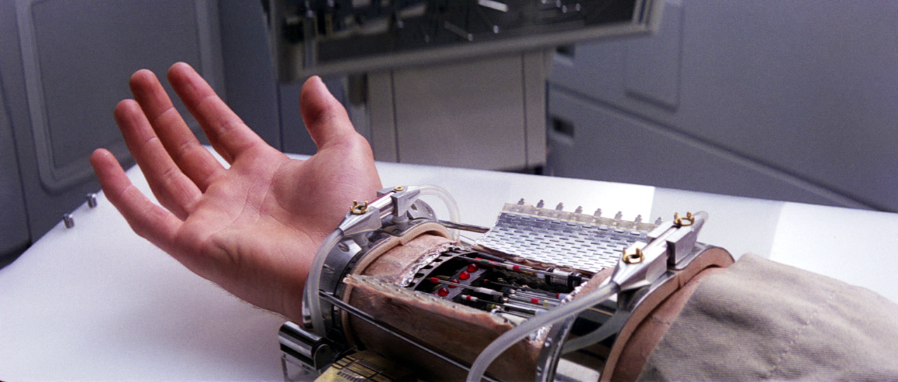 Luke Skywalker's prosthetic hand in "The Empire Strikes Back." Singaporean biotechnologist Benjamin Tee is engineering an electronic skin substitute that will help people wearing prosthetics to one day feel with artificial limbs. Tee was inspired by Star Wars, but his invention isn't the first to leap from science fiction into reality. <br /><br /><strong><em>Scroll through the gallery to discover more</em></strong><br />