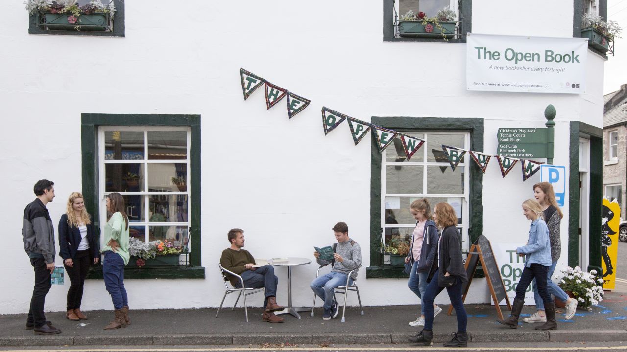 <strong>Close community</strong>: "I'm a volunteer, it's mostly run by volunteers, so any profit that the Open Book makes goes right back into the community of Wigtown," says Fox. "The town really makes sure they're comfortable and will invite them to dinner or the pub, so it's a community effort."