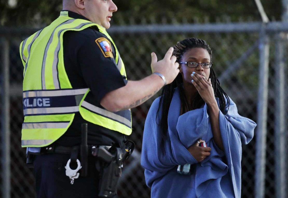 An employee was evacuated from a FedEx facility, where the latest blast struck Tuesday.