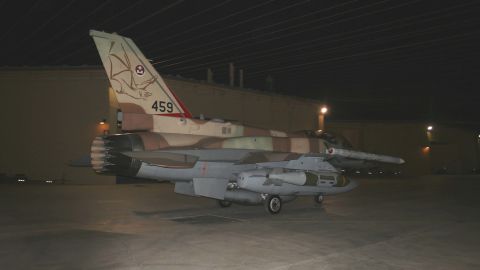 A 2007 photo of an Israeli F-16 fighter jet that took part in the strike.