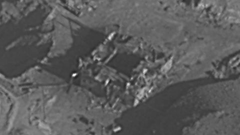 The Syrian facility after the strike.