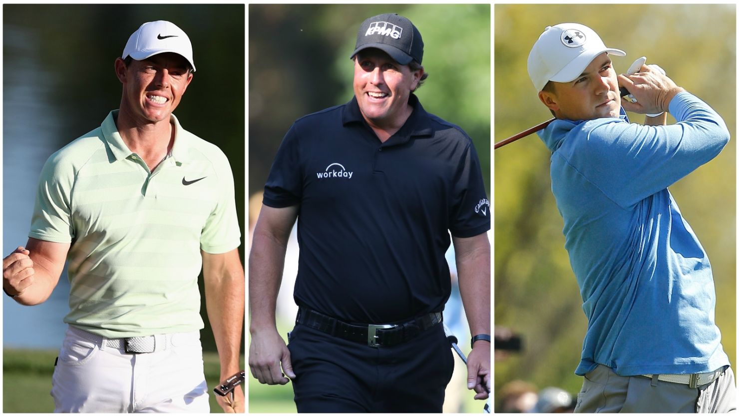 Golf grand slam McIlroy Mickelson Spieth