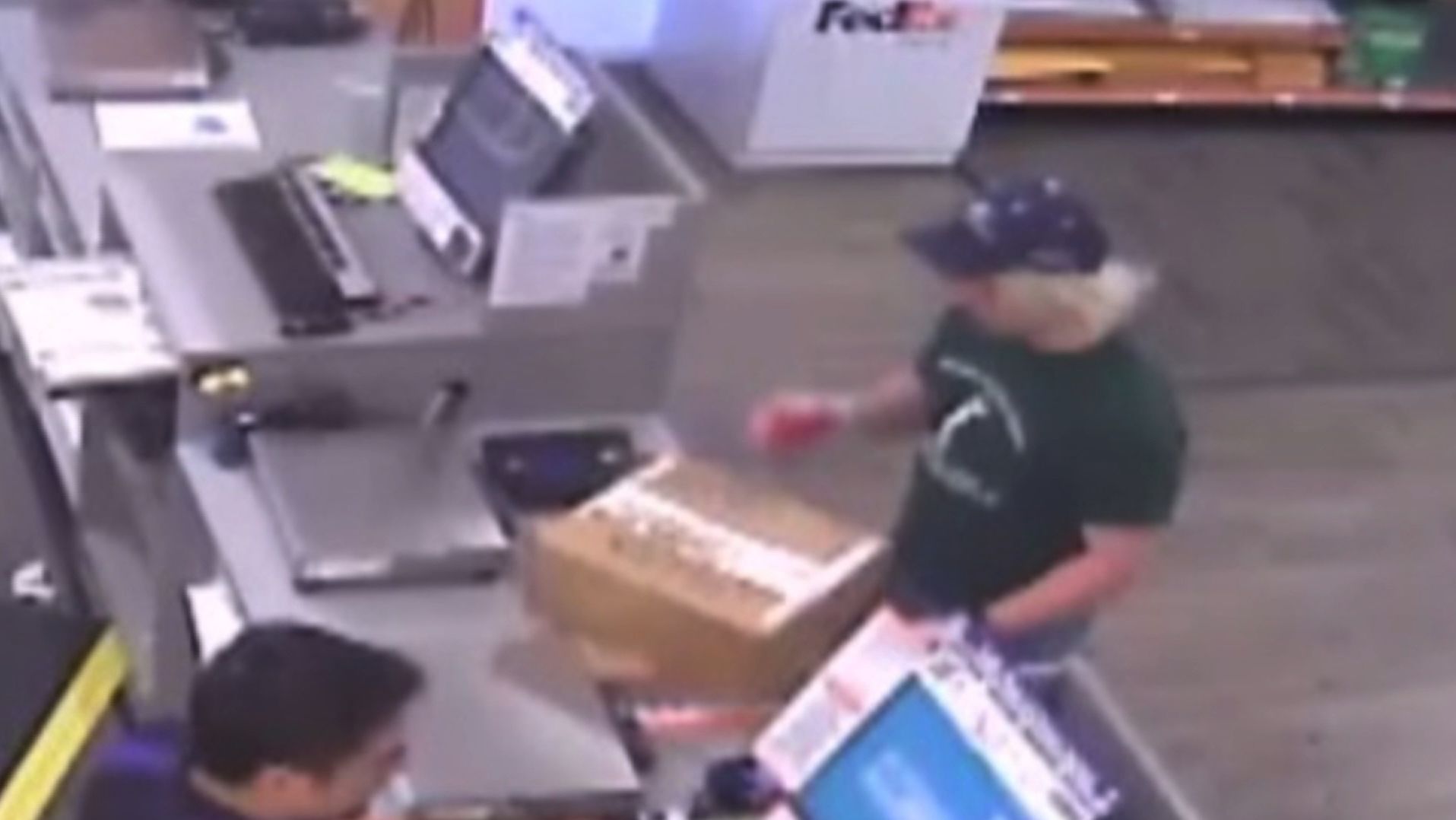 Police believe this is Mark Anthony Conditt, dropping off two suspicious packages on Sunday at a FedEx store.