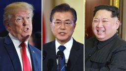 Trump Moon Kim split