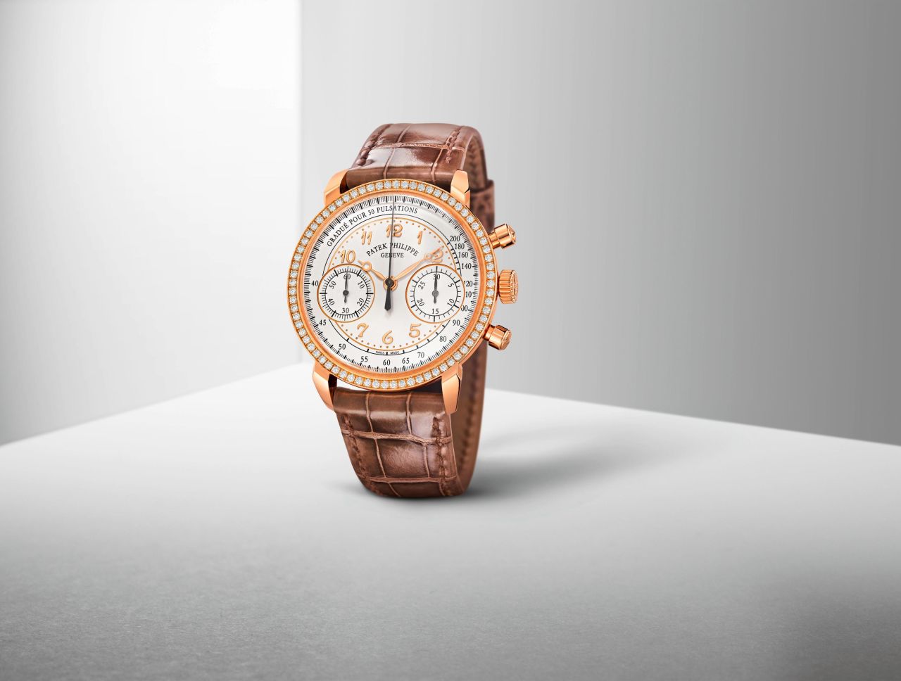 Reference 7150/250R-001 is the only chronograph in Patek Philippe's collection specifically aimed at women.