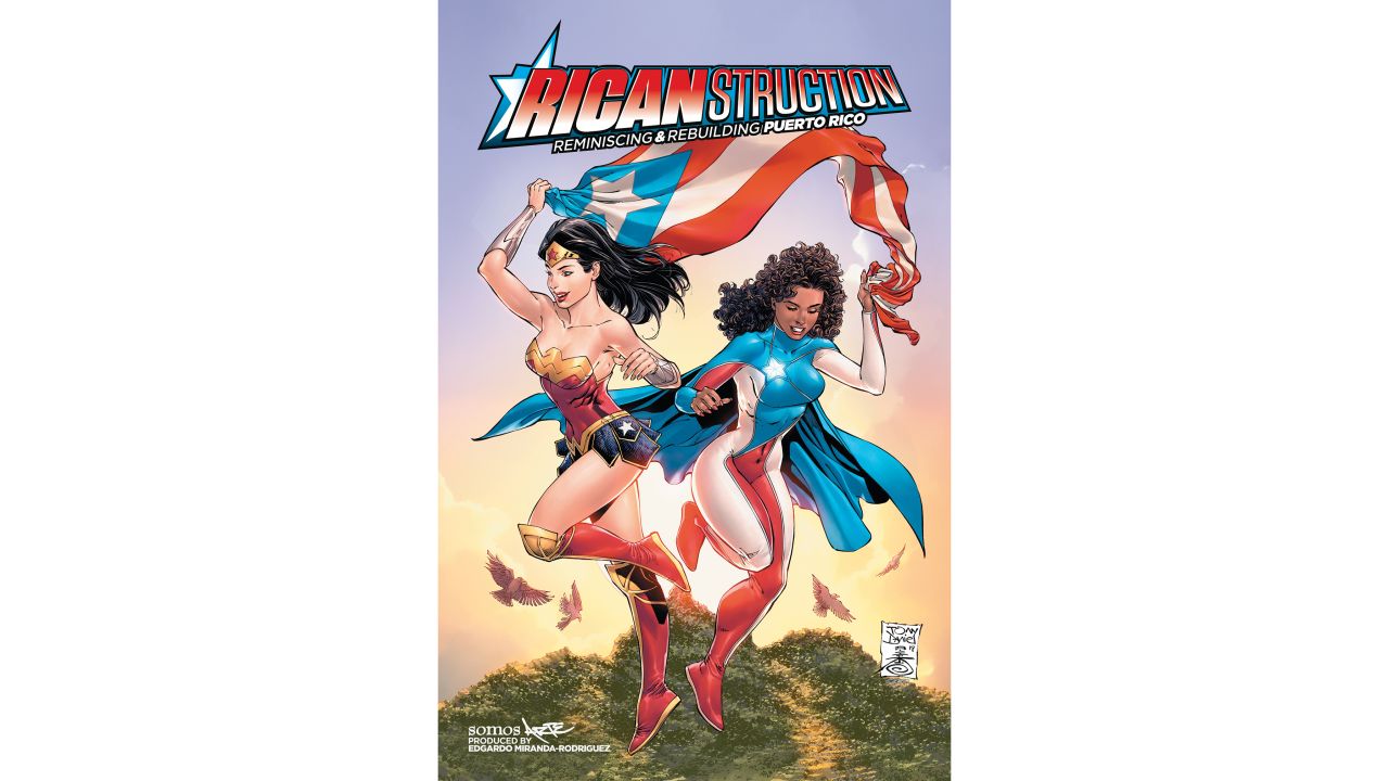 Cover of "Ricanstruction: Reminiscing and Rebuilding Puerto Rico." Artwork by Tony Daniel, Danny Miki and Tomeu Morey.