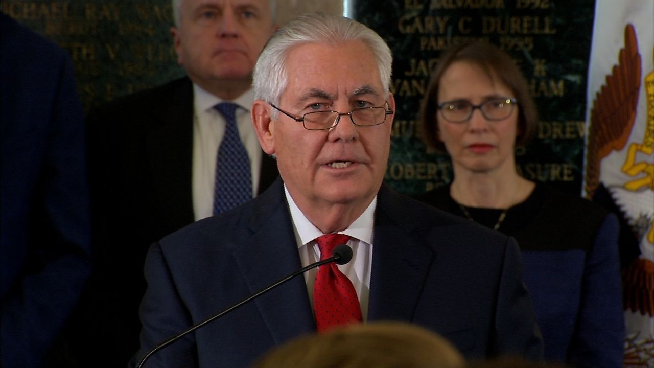 TILLERSON: MY HOPE YOU WILL BE GUIDED BY VALUES -