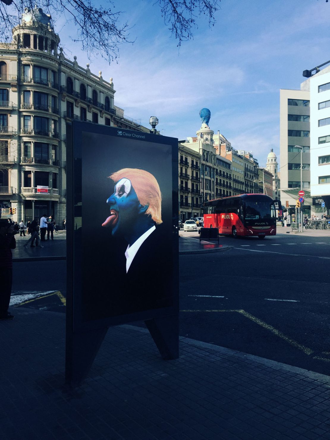 "The Beast" is one of many satirical posters by the Brandalism subvertising collective.
