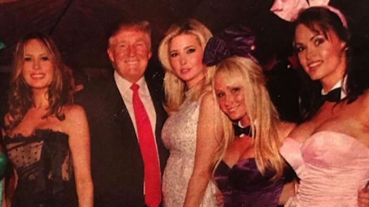 Karen McDougal is on the far right.