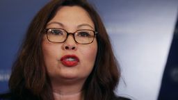 WASHINGTON, DC - JULY 11:  Sen. Tammy Duckworth (D-IL) speaks during a news conference about resisting the Trump Administration's Presidential Advisory Commission on Election Integrity with at the U.S. Capitol July 11, 2017 in Washington, DC. Citing no evidence of widespread voter fraud in the United States, Duckworth said the commission is an attempt at voter suppression and a threat to cyber security for America's 200 million registered voters.  (Photo by Chip Somodevilla/Getty Images)