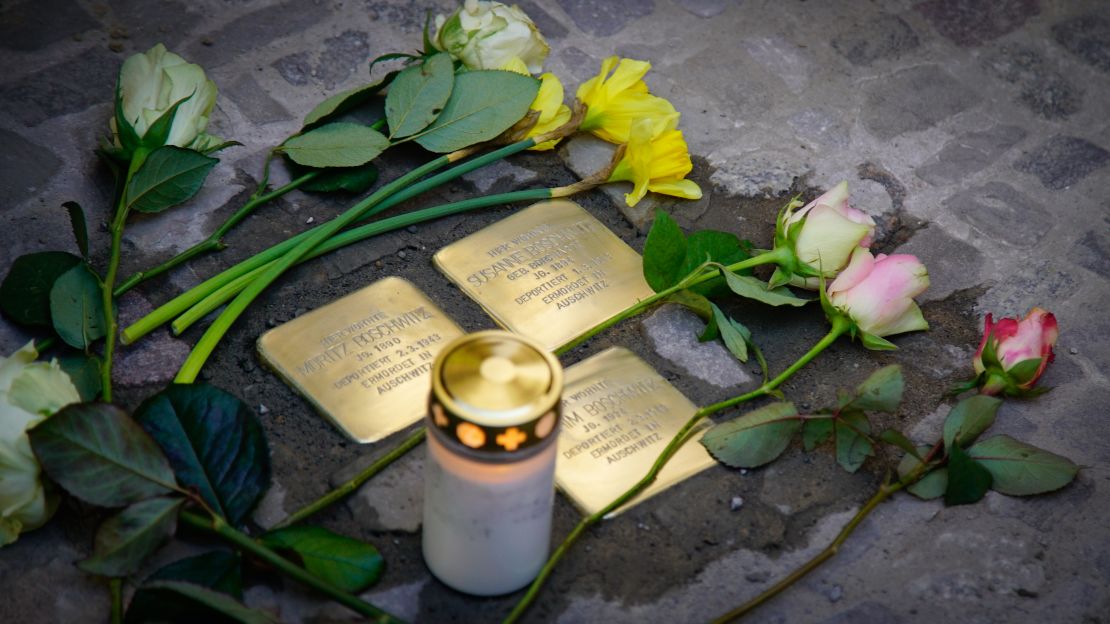 The Boschwitz family lived at this address in Berlin 75 years ago. The stones mark the day they were sent to Auschwitz.