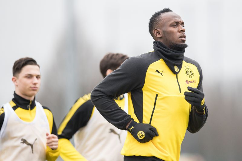 usain bolt borussia dortmund