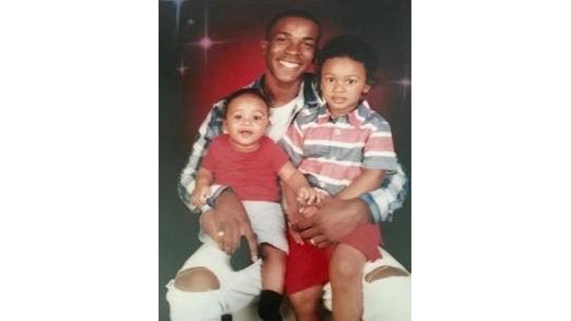 Stephon Clark is shown with his two children.