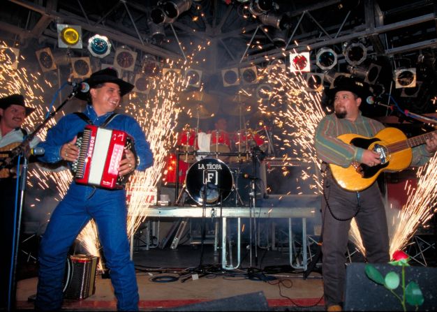 <strong>Live music: </strong>Musicians play at a conjunto festival in San Antonio. Conjunto is a style of Texas-Mexican music.