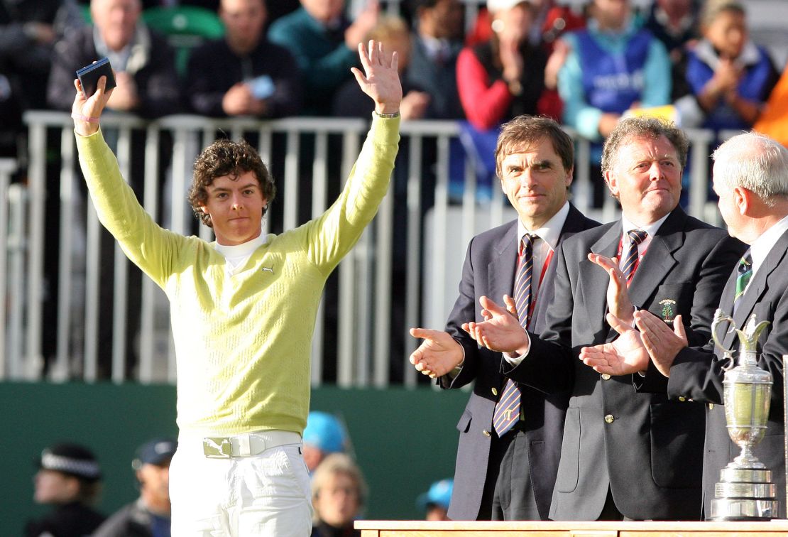 Rory McIlroy won the silver medal for leading amateur in 2007.