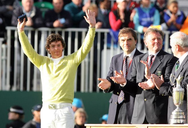 <strong>Wider prominence: </strong>He was well known on the amateur scene, making Tiger-esque waves in Northern Ireland, but<strong> </strong>McIlroy first showed his talents to a wider audience as an 18-year-old when he finished as the best amateur at the 136th British Open at Carnoustie, Scotland, in 2007.