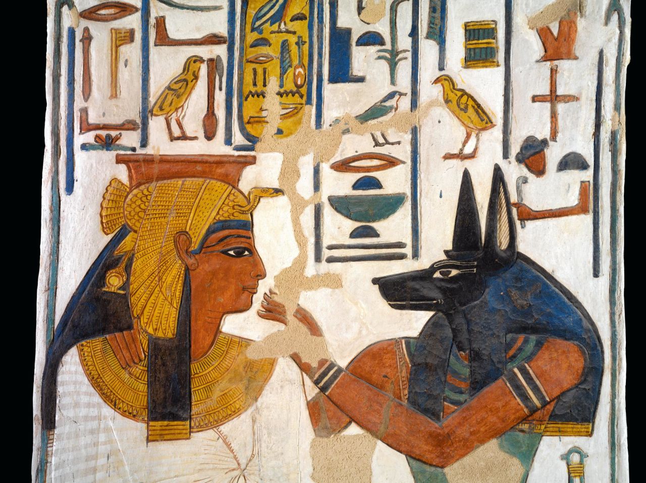 "To tell more the soul of the object than just the object itself," Vannini said. This image shows the tomb of Nefertari-Nefertari and the jackal-headed Anubis. 