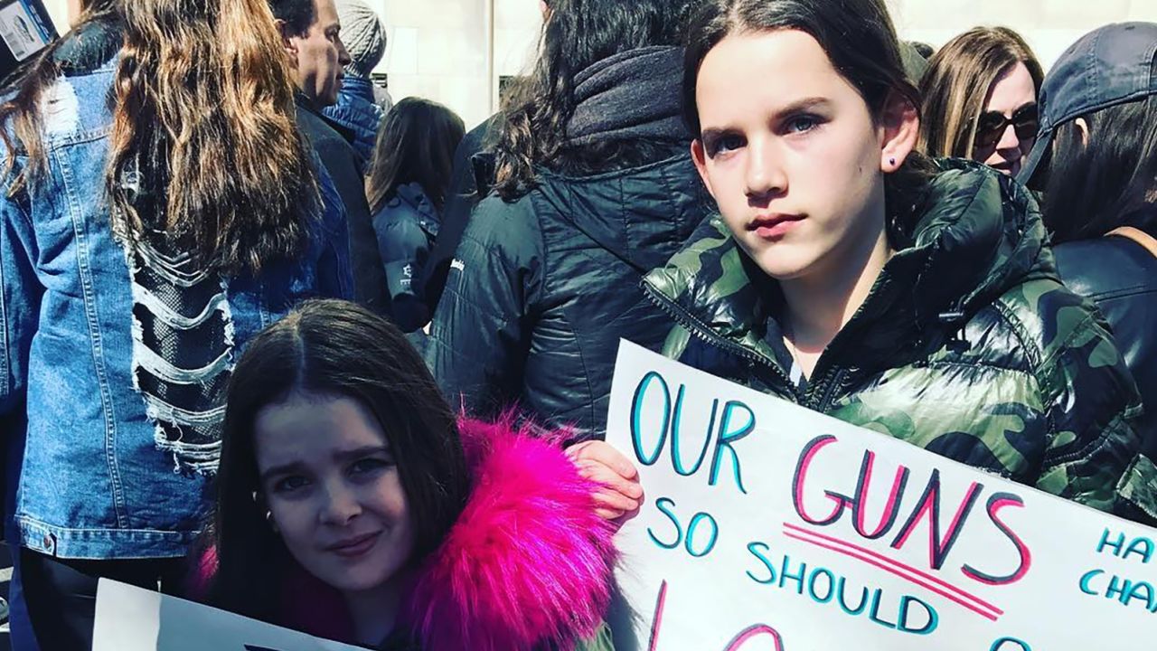 Rabbi Melissa Buyer-Witman participated with her children in the March for our Lives in New York City.