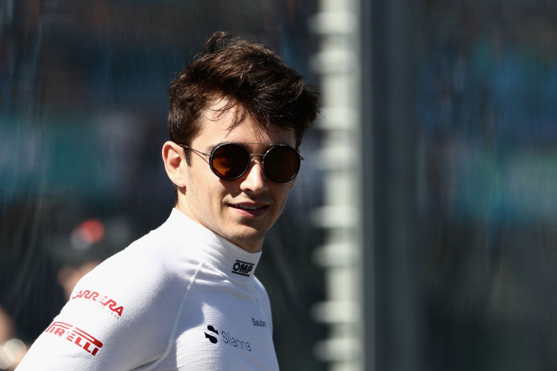 Sauber's Charles Leclerc is tipped for F1 stardom.