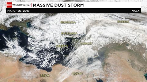Satellite imagery shows the storm on March 23.
