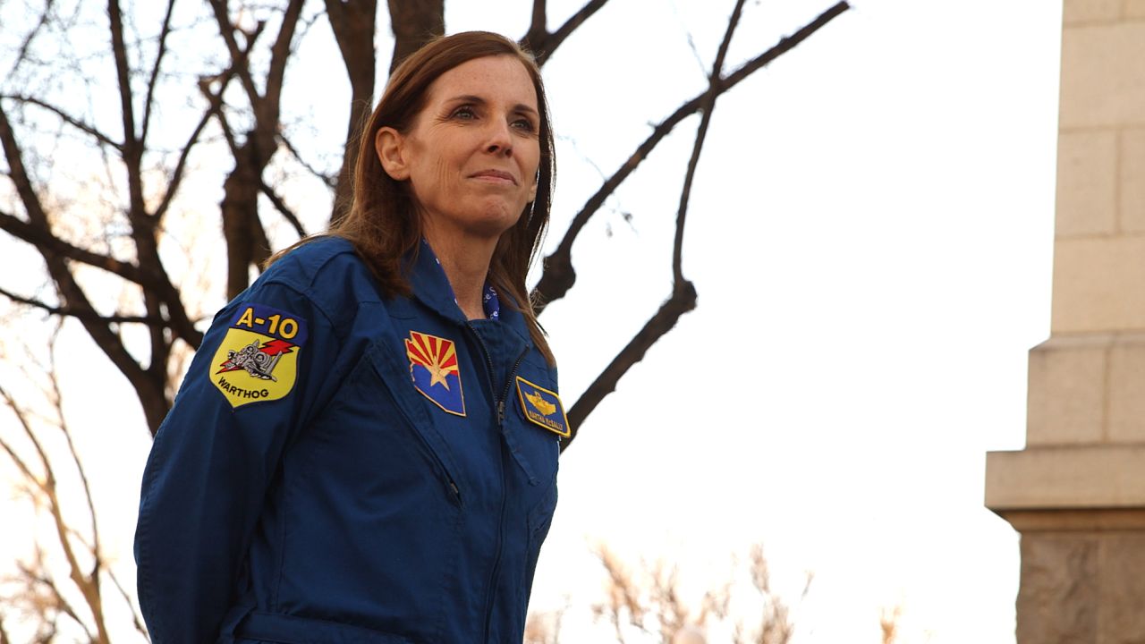 Rep. Martha McSally in Tucson, Arizona, is now running for the US Senate.