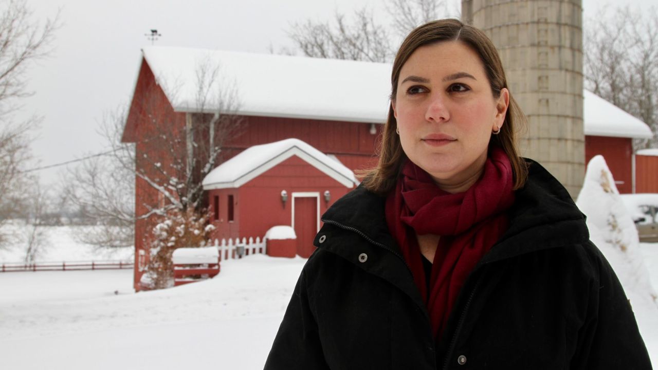 Elissa Slotkin, a first-time candidate, in Holly, Michigan, is being helped by Emily's List.