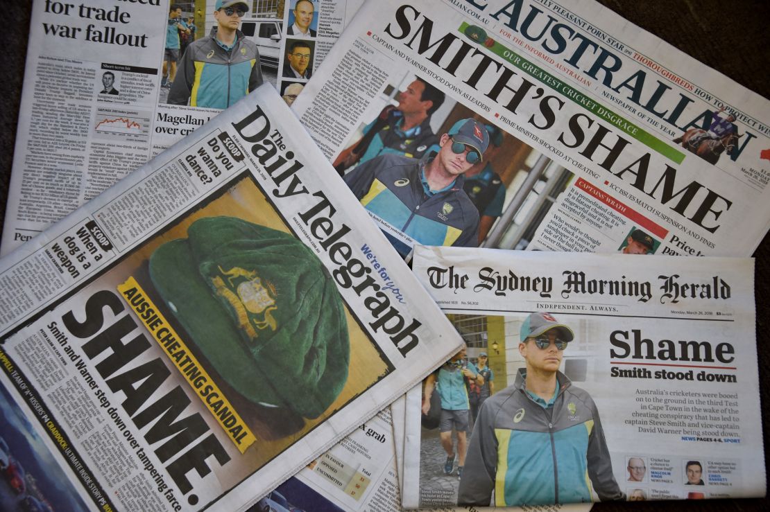 Australia's cricketers have heaped disgrace and humiliation on the country, the local press said, blasting the "rotten" team culture under the leadership of captain Steve Smith.