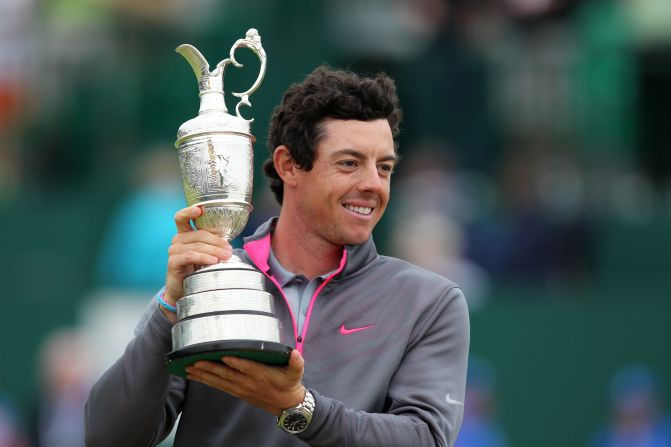 <strong>Joining the greats:</strong> He became only the third player after Jack Nicklaus and Tiger Woods to win three majors by 25.