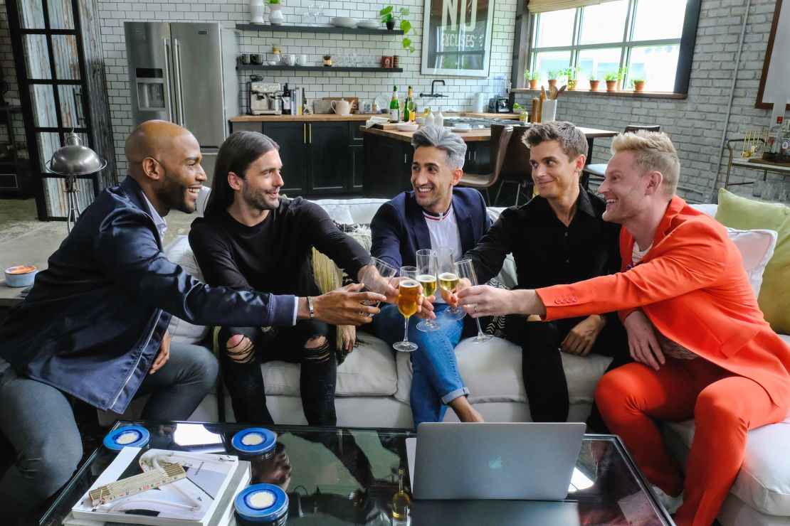 Karamo Brown, Jonathan Van Ness, Tan France, Antoni Porowski and Bobby Berk in a promotional photo for 'Queer Eye' Season 1