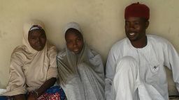 Aisha Kachalla with her father, Kachalla Bukar and mother, Serohvana.