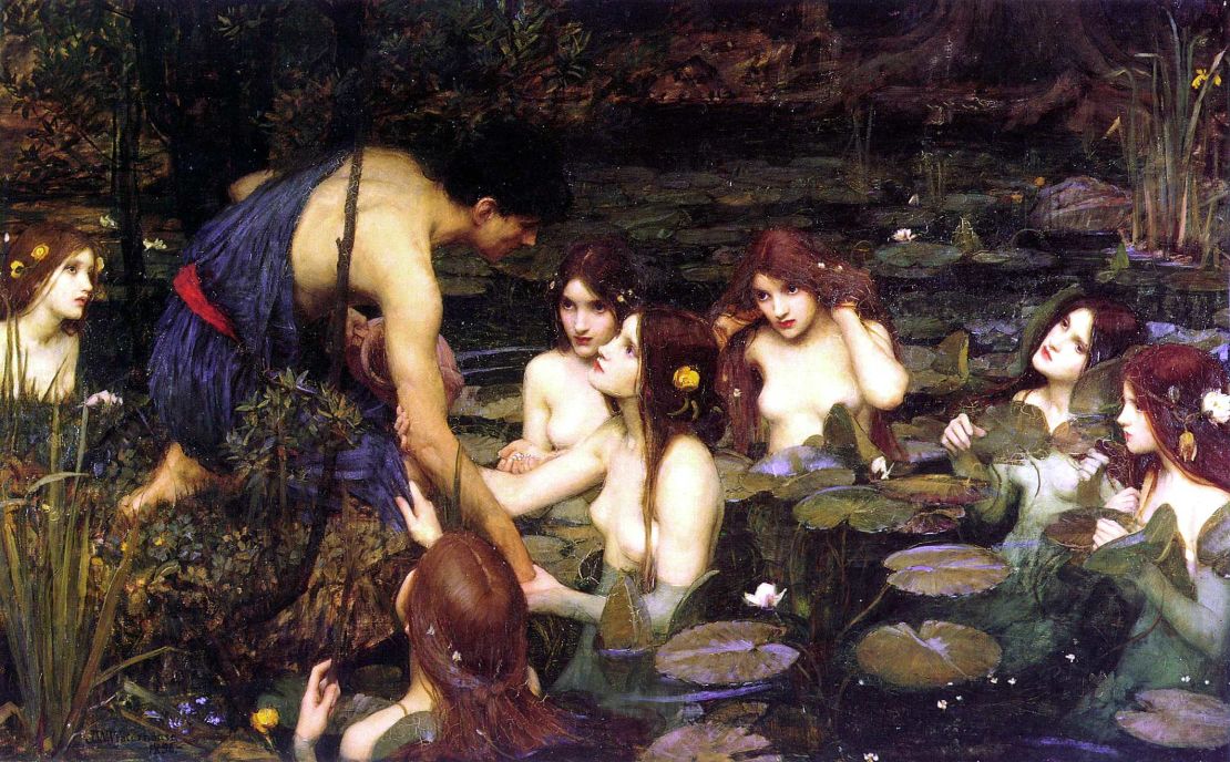 "Hylas and the Nymphs" (1896) by John William Waterhouse.