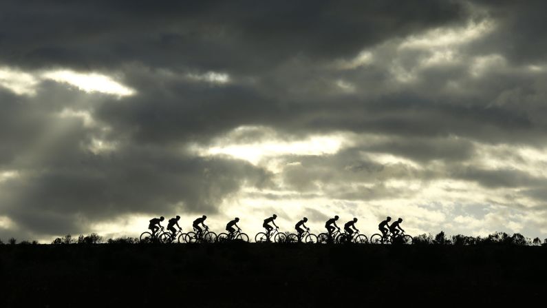 Mountain bikers compete near Cape Town, South Africa, during the fourth stage of the Cape Epic race on Thursday, March 22. <a href="index.php?page=&url=http%3A%2F%2Fwww.cnn.com%2F2018%2F03%2F19%2Fsport%2Fgallery%2Fwhat-a-shot-sports-0320%2Findex.html" target="_blank">See 25 amazing sports photos from last week</a>