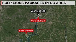 suspicious packages DC map