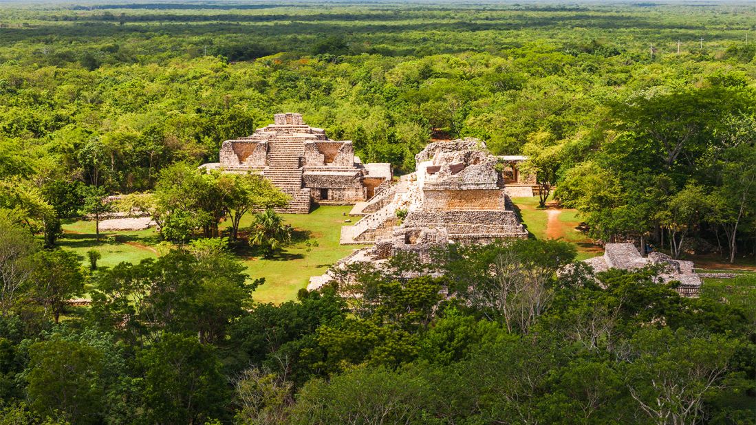 <strong>Ek Balam: </strong>In Mayan,<strong> </strong>the name of this complex translates to "Black Jaguar."