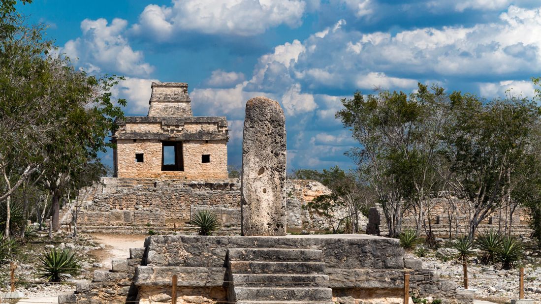 <strong>Dzibilchaltún:</strong> This is believed to be the only archaeological site in the world with a mix of Spanish and Mayan artifacts.