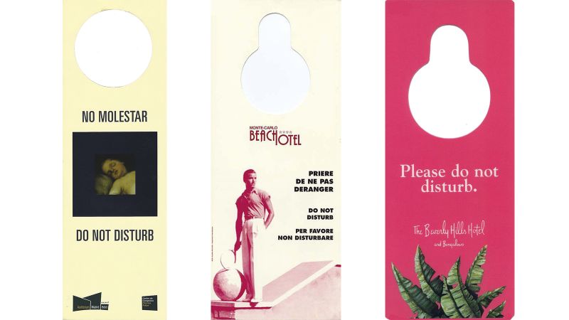 Hotel Do Not Disturb signs: One man's collected 15,000 | CNN