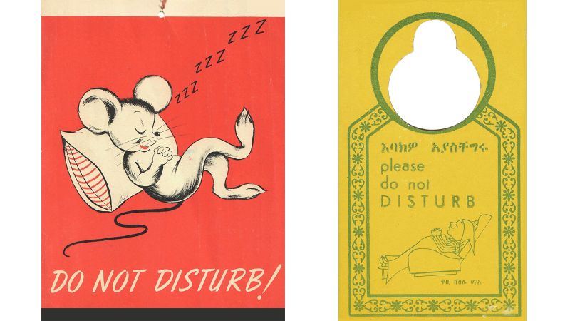 A collection of 15,000 hotel Do Not Disturb signs | CNN