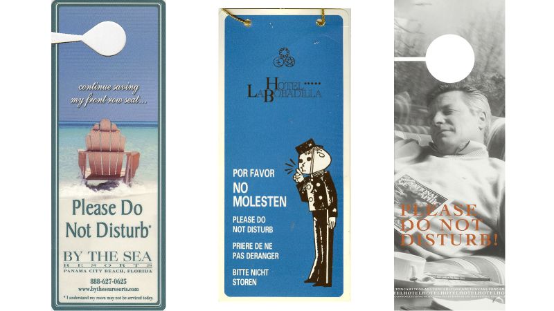 A collection of 15,000 hotel Do Not Disturb signs | CNN