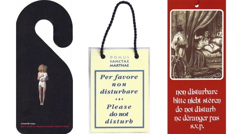 TheBritannia Hotels・DO NOT Disturbタグ・希少！ ディズニーランドのホテルが「起こさないでください」プレートを