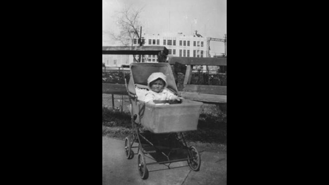 Regis Philbin as a baby in the Bronx, New York. He was raised on Krueger Avenue during the Great Depression on the bottom floor of a two-family house.