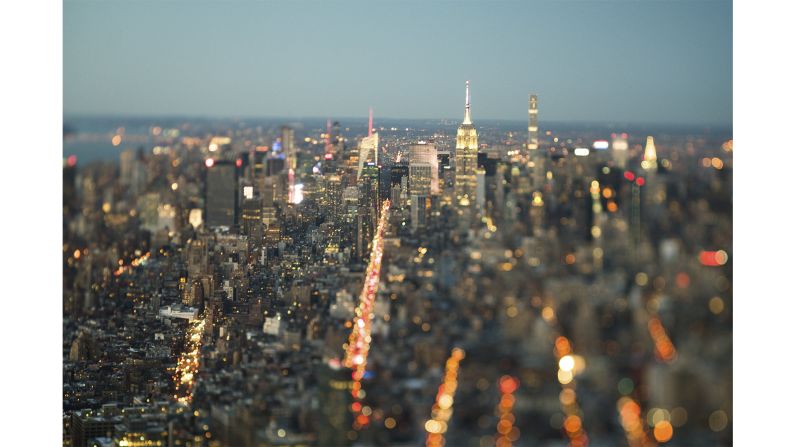 <strong>Re-imagining the Big Apple</strong>: "New York was my dream subject to use the tilt shift technique," Léonard tells CNN Travel.