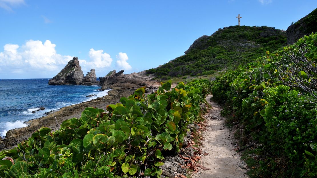 The French Caribbean islands of Guadeloupe are located within the lower crescent of the Caribbean archipelago.