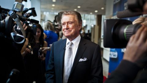 Regis Philbin after his final appearance on "Live with Regis and Kelly" in New York on November 18, 2011. 