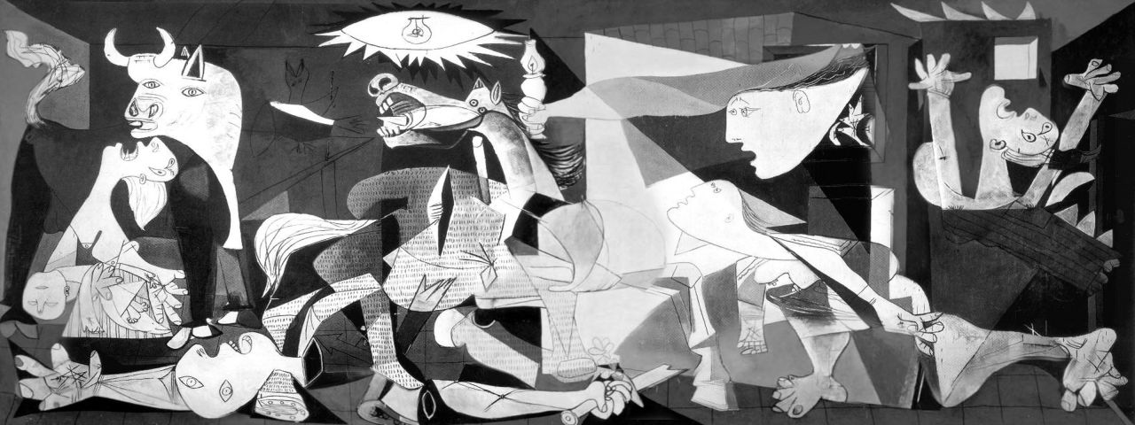 "Guernica" (1937) by Pablo Picasso.