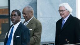 Bill Cosby(C) departs the Montgomery County Courthouse March 5, 2018 in Norristown, Pennsylvania.Around 60 women have publicly accused the Emmy-winning actor of being a serial sexual predator, but most of the alleged abuse happened too long ago to prosecute, meaning that the trial last year concerned only one of the alleged victims. / AFP PHOTO / Don EMMERT        (Photo credit should read DON EMMERT/AFP/Getty Images)