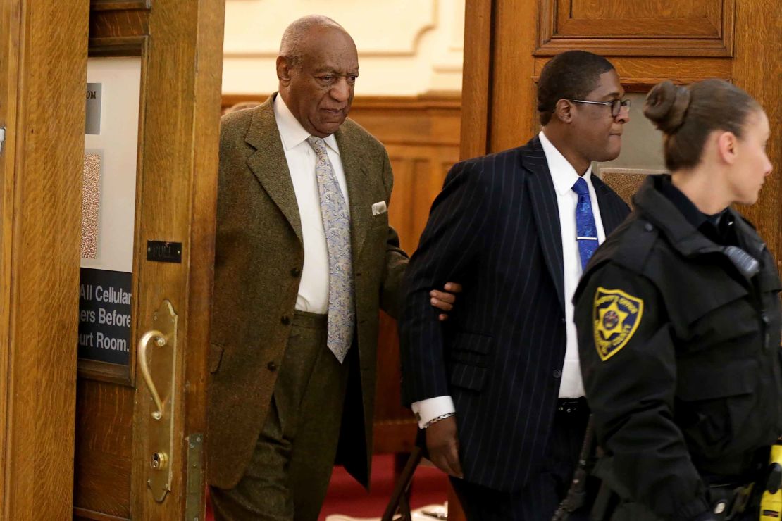 Bill Cosby leaves the courtroom at the Montgomery County Courthouse on March 5 in Norristown, Pennsylvania. 