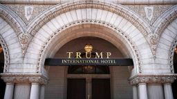 WASHINGTON, DC - AUGUST 10:  The Trump International Hotel is shown on August 10, 2017 in Washington, DC.  The hotel, located blocks from the White House, has become both a tourist attraction in the nation's capital and also a symbol of President Trump's intermingling of business and politics. (Photo by Win McNamee/Getty Images)