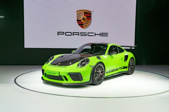 <strong>Porsche 911 GT3 with Weissach package:</strong> The GT3 is the most powerful street-drivable non-turbocharged 911 you can buy. It's powered by a 520-horsepower six-cylinder engine. The Weissach package, named for the town that's home to Porsche's research and development center, reduces the GT3's weight. For instance, the carbon-fiber roof weighs 3 pounds less than the standard aluminum one, and carbon-fiber suspension parts save another 12 pounds.
