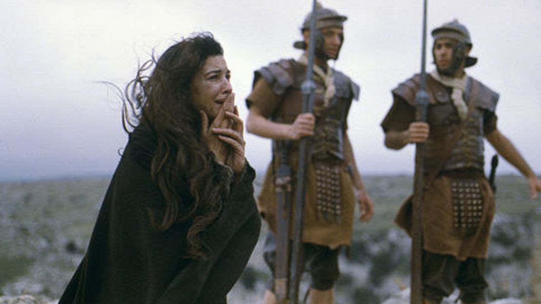 Female followers displayed more courage than men when Jesus was crucified, according to biblical accounts. In "The Passion of Christ," Mary Magdalene watches Jesus die on the cross.