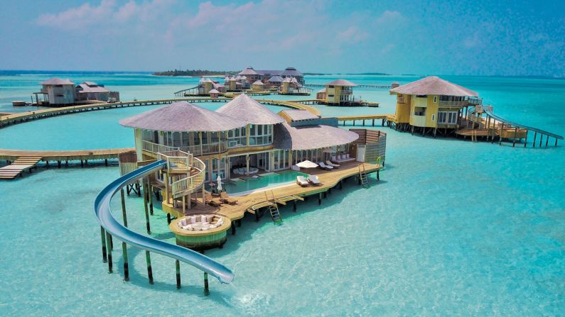 <strong>Villa thrilla:</strong> The ice rink joins a host of over-the-top services in the Maldives. The Conrad Maldives Rangali Island offers an "Instagram Butler" service and an all-glass, underwater restaurant; Soneva Jani provides private water slides for all its overwater villas; and The Private Reserve is the world's largest overwater villa.